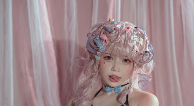 七月喵子COS图片分享，纯欲的妹子最是惹人爱