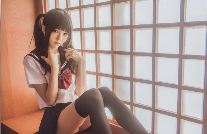 桜桃喵小背心换水手服,精品cos摄影作品赏析插图6 桜桃喵小背心换水手服,精品cos摄影作品赏析