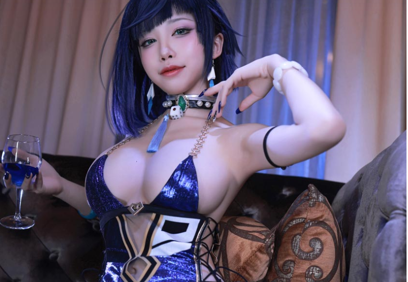 水淼aqua夜兰礼服精品元神cos摄影作品赏析插图3 水淼aqua夜兰礼服精品元神cos摄影作品赏析