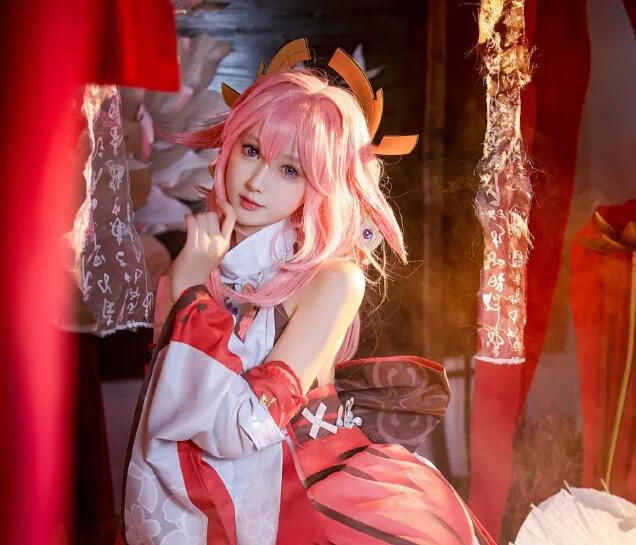 羽生三未COS《八重神子》:唯美绝妙的原神!插图 羽生三未COS《八重神子》:唯美绝妙的原神!