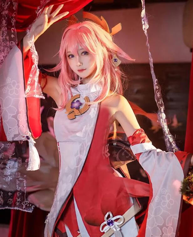 羽生三未COS《八重神子》:唯美绝妙的原神!插图1 羽生三未COS《八重神子》:唯美绝妙的原神!