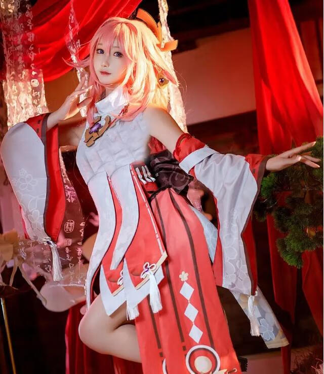 羽生三未COS《八重神子》:唯美绝妙的原神!插图2 羽生三未COS《八重神子》:唯美绝妙的原神!