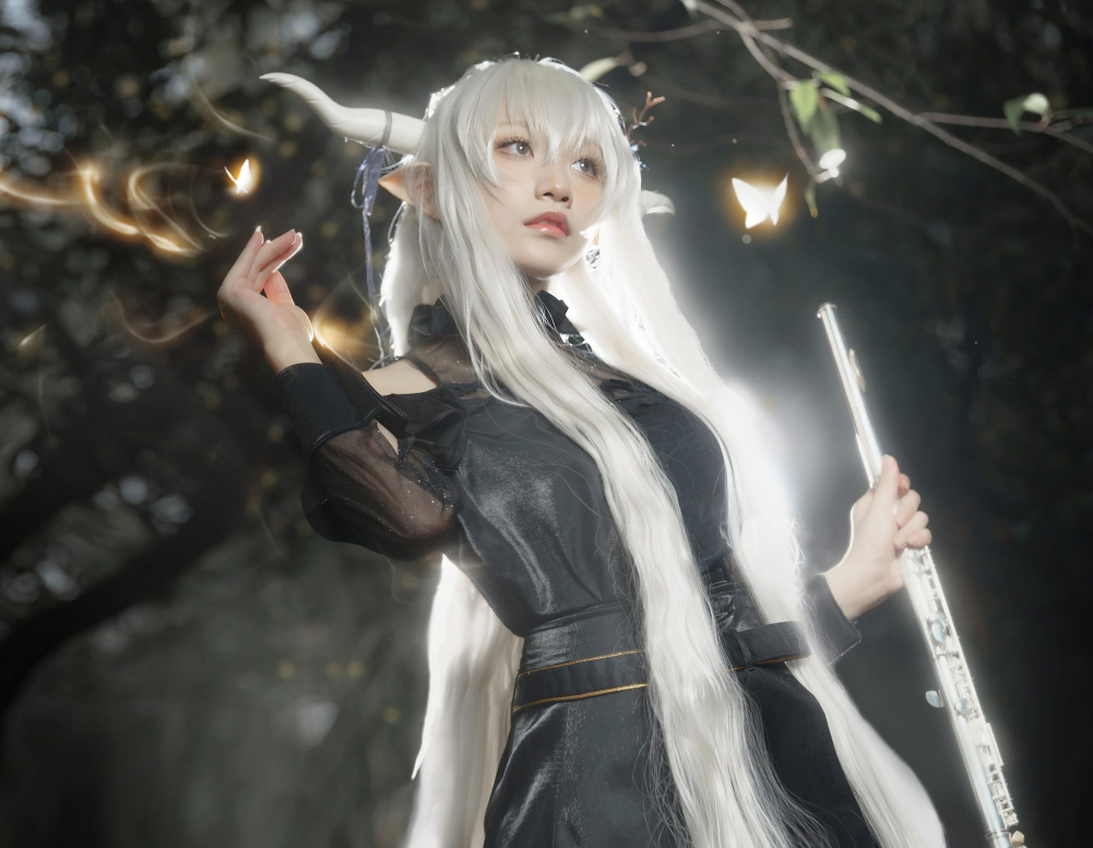 Cien恩恩小姐姐cosplay《明日方舟》闪灵,绝美可爱双重魅力!插图 Cien恩恩小姐姐cosplay《明日方舟》闪灵,绝美可爱双重魅力!