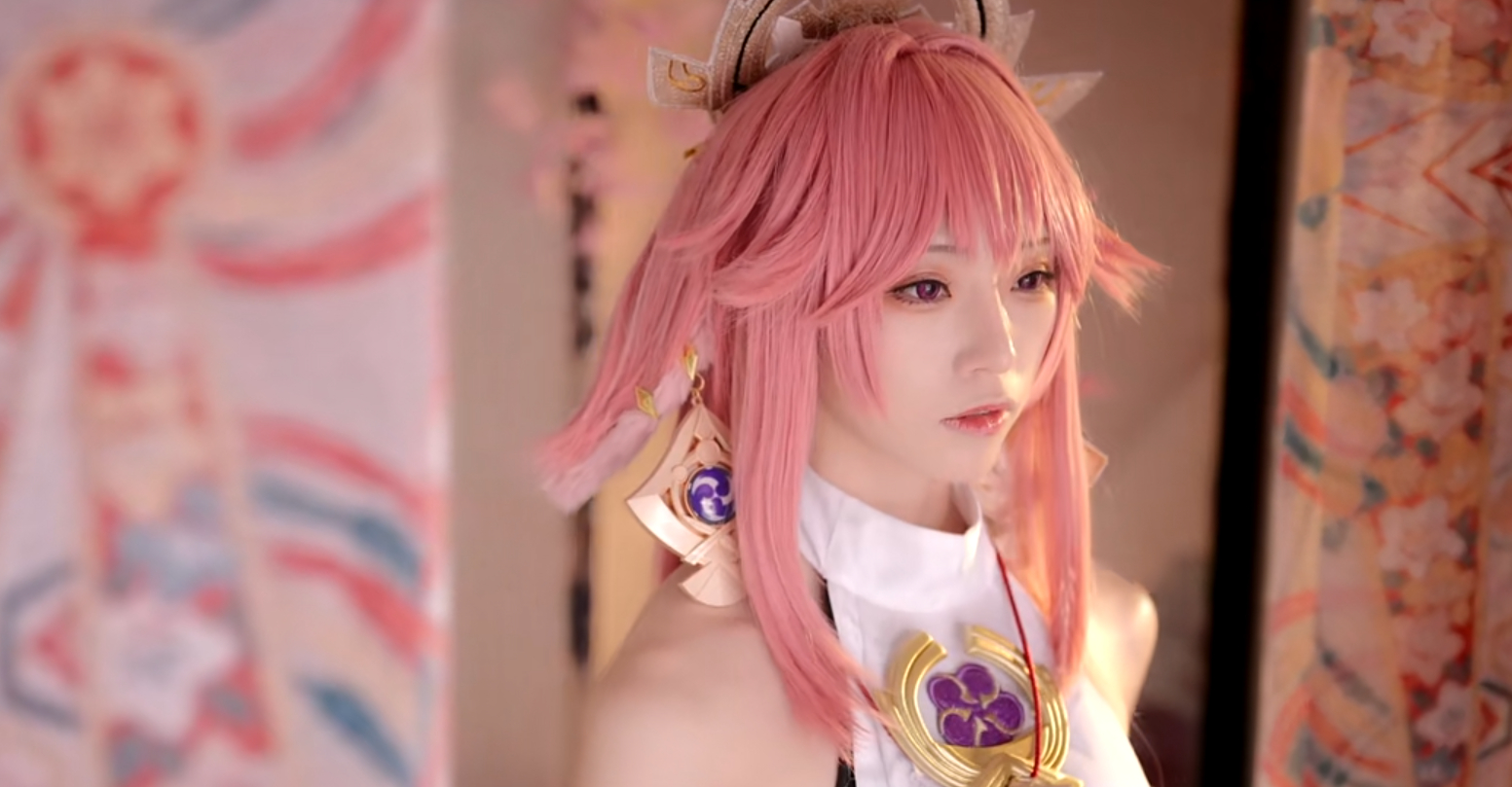 Kitaro_绮太郎小姐姐化身原神《八重神子》插图2 Kitaro_绮太郎小姐姐化身原神《八重神子》