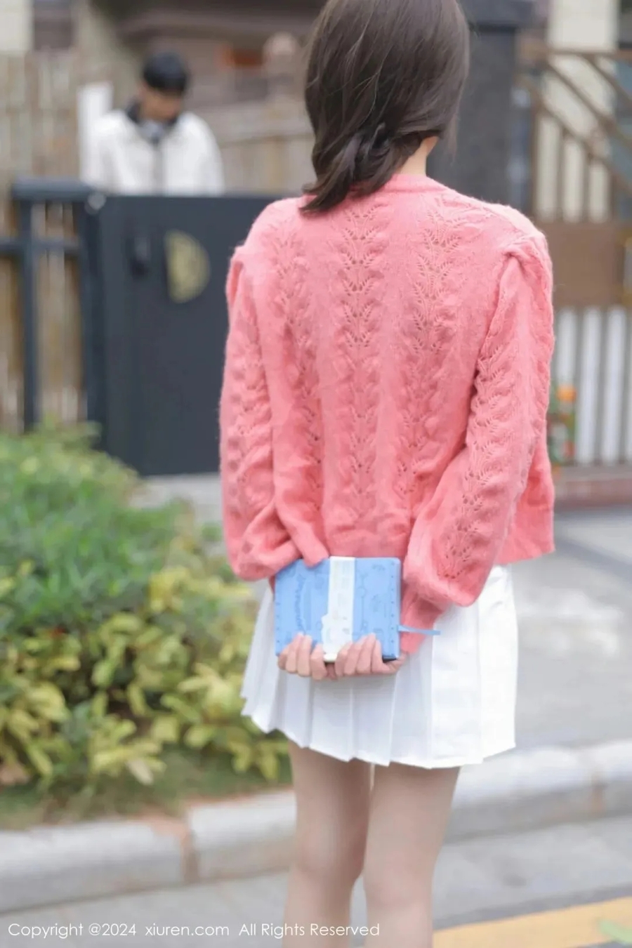 桃妖夭校园粉色服饰外拍,很有个性新人