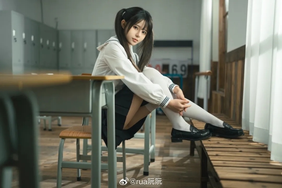 rua阮阮 授课中,超赞的coser小姐姐