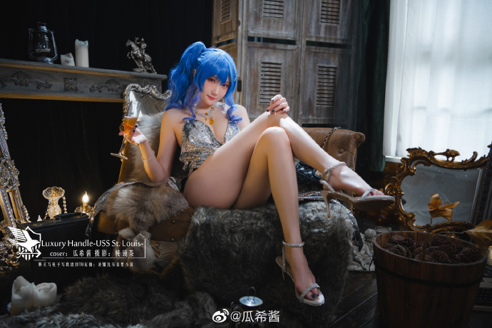 碧蓝航线@瓜希酱 cos 作品[瓜希酱_圣路易斯 COS 图集]