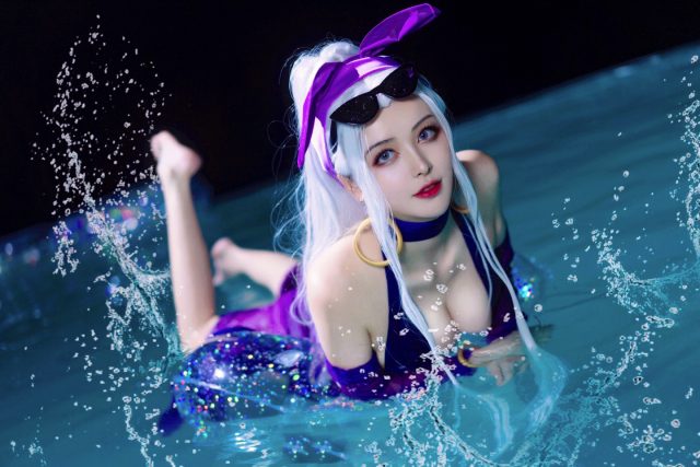 Coser草莓焦糖_在《英雄联盟》中展示了黑暗女王辛德拉的美丽 Coser草莓焦糖_在《英雄联盟》中展示了黑暗女王辛德拉的美丽