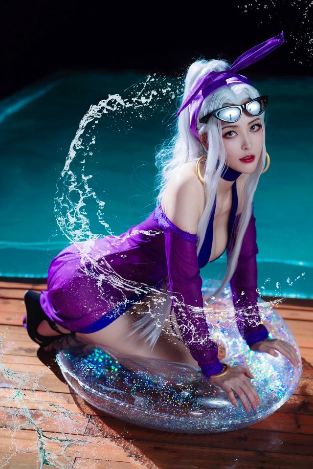 Coser草莓焦糖_在《英雄联盟》中展示了黑暗女王辛德拉的美丽 Coser草莓焦糖_在《英雄联盟》中展示了黑暗女王辛德拉的美丽