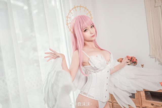 coser@蠢沫沫_化身美丽迷人的 Angel [蠢沫沫 cos 图集]