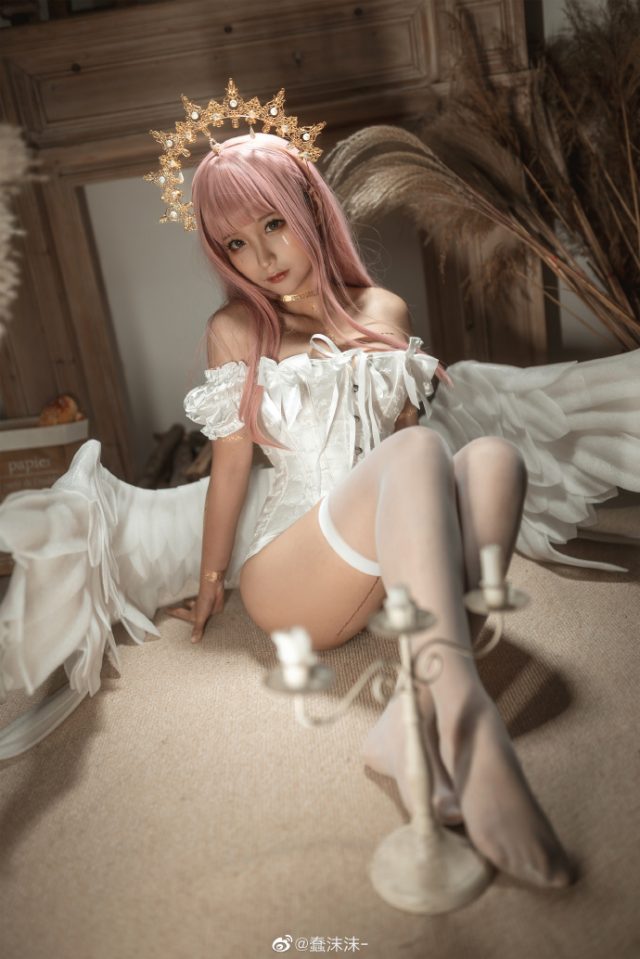 coser@蠢沫沫_化身美丽迷人的 Angel [蠢沫沫 cos 图集]