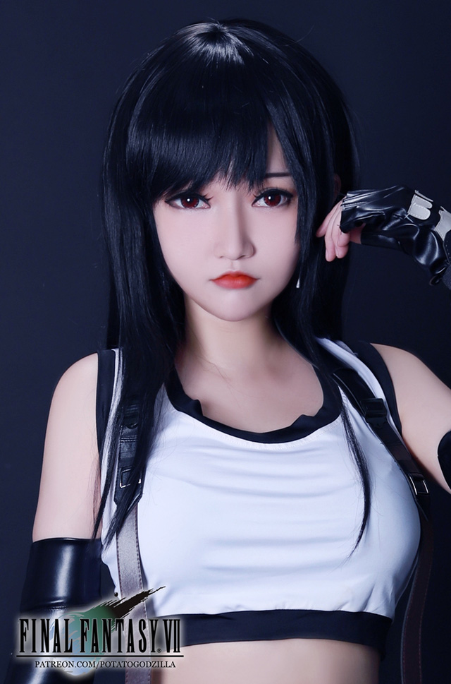 coser@Potato Godzilla 变身《最终幻想 VII》中的蒂法,活力四射 coser@Potato Godzilla 变身《最终幻想 VII》中的蒂法,活力四射