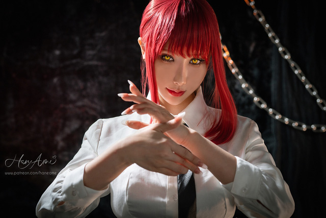 雨波HaneAme cos“链锯美人”玛奇玛 [雨波_HaneAme cos 作品]