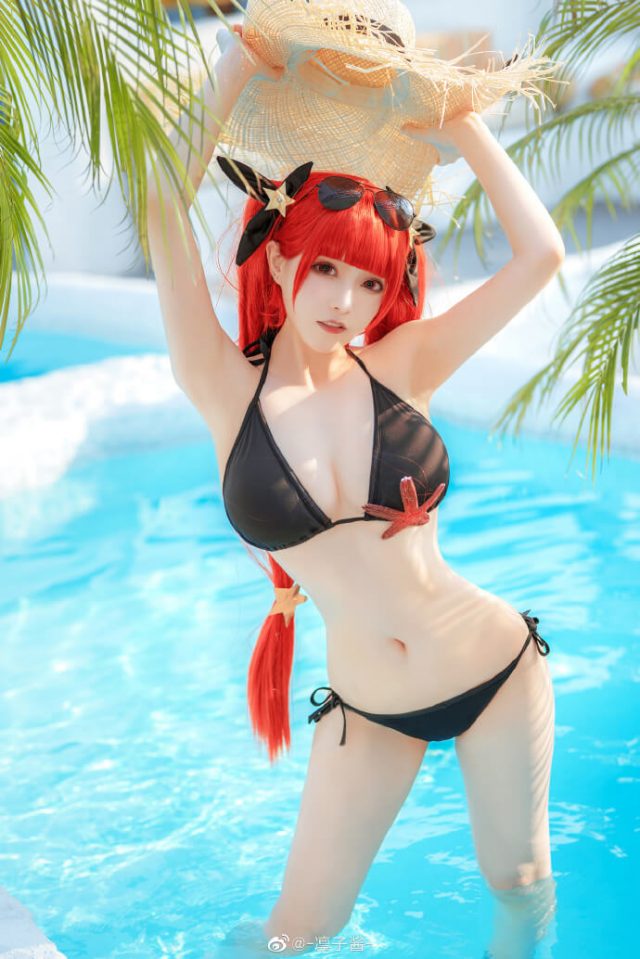 凛子酱 cos “比基尼版”火奴鲁鲁 [coser@凛子酱 cos 图集]