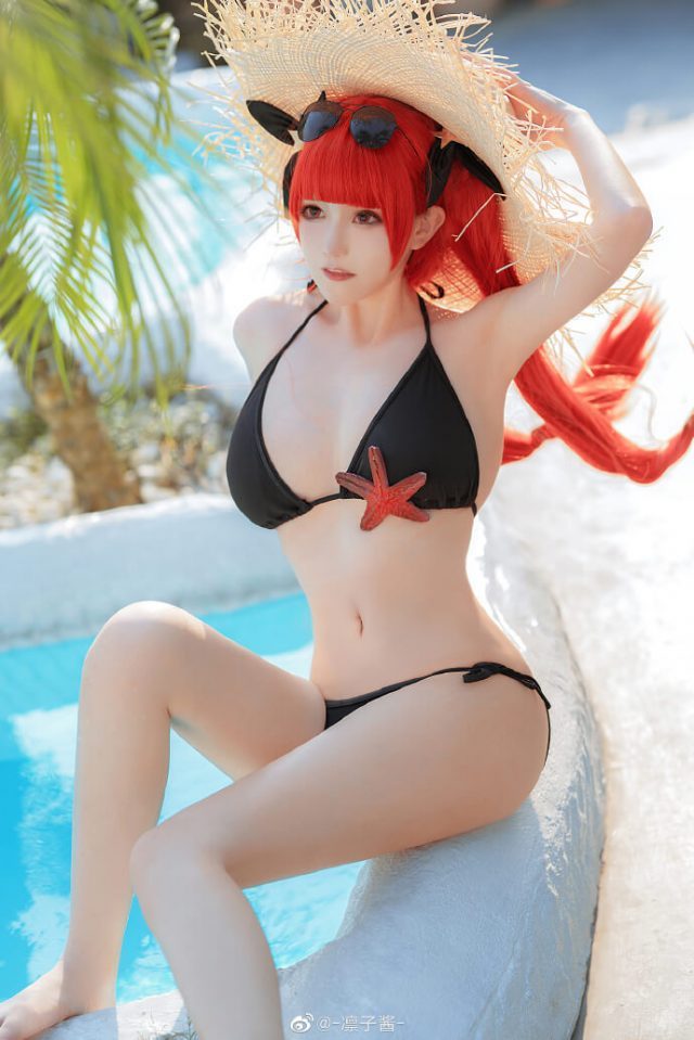 凛子酱 cos “比基尼版”火奴鲁鲁 [coser@凛子酱 cos 图集]