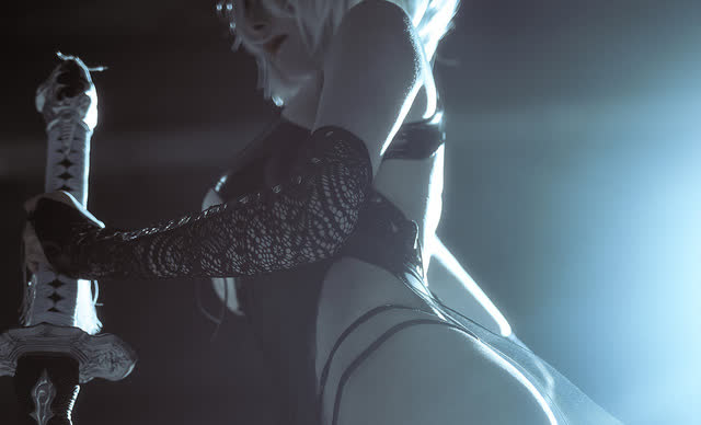 秋和柯基 2B 同人旗袍 cos | 秋和柯基 cos 尼尔机械纪元 2B