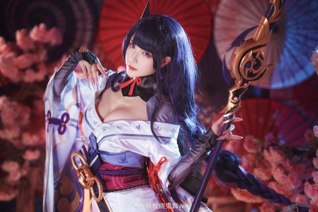 铁板烧鬼舞w cos作品 | 铁板烧鬼舞w在《原神》cos雷电将军 铁板烧鬼舞w cos作品 | 铁板烧鬼舞w在《原神》cos雷电将军