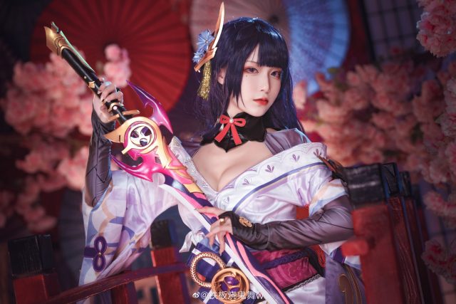 铁板烧鬼舞w cos作品 | 铁板烧鬼舞w在《原神》cos雷电将军 铁板烧鬼舞w cos作品 | 铁板烧鬼舞w在《原神》cos雷电将军