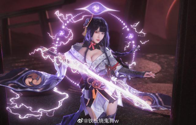 铁板烧鬼舞w cos作品 | 铁板烧鬼舞w在《原神》cos雷电将军 铁板烧鬼舞w cos作品 | 铁板烧鬼舞w在《原神》cos雷电将军