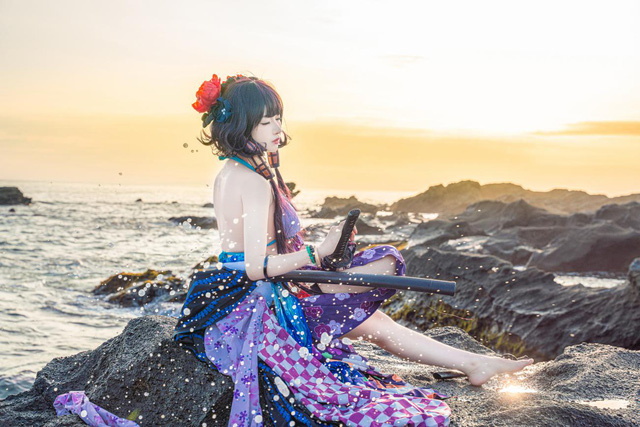 Shika小鹿鹿 cos 比基尼版葛饰应为[Shika小鹿鹿 cos 图集]