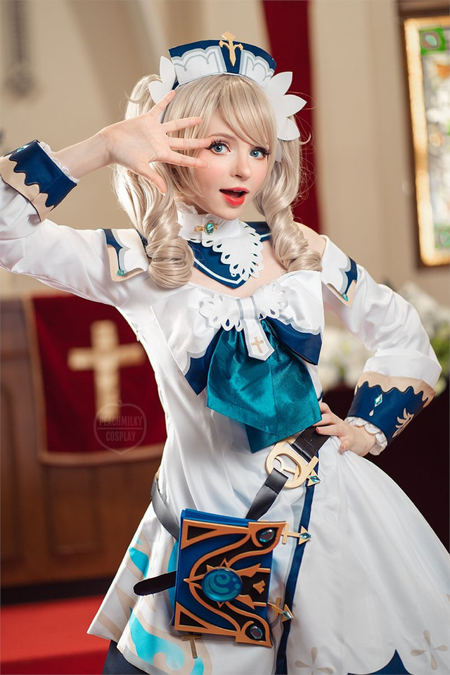 coser@PeachMilky 在《原神》中 cos 可爱的芭芭拉,性感美丽 coser@PeachMilky 在《原神》中 cos 可爱的芭芭拉,性感美丽