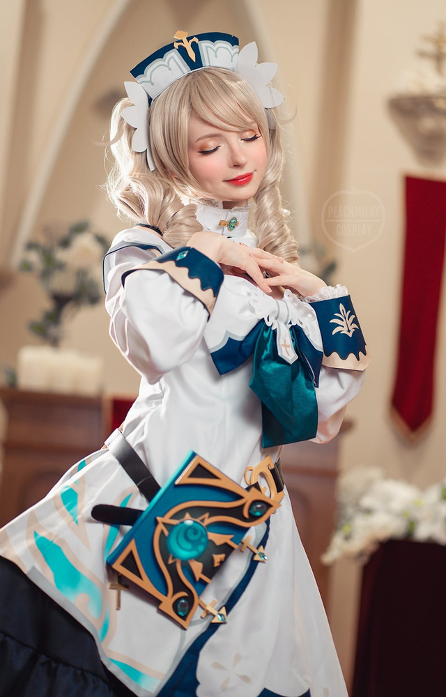 coser@PeachMilky 在《原神》中 cos 可爱的芭芭拉,性感美丽 coser@PeachMilky 在《原神》中 cos 可爱的芭芭拉,性感美丽