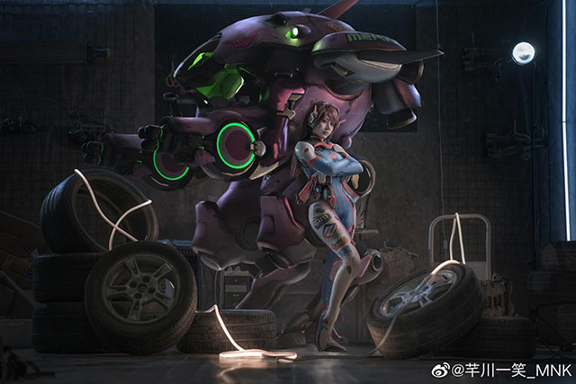 芊川一笑_MNK cos 作品 | 芊川一笑_MNK《守望先锋》D.Va 的 cos 图集 芊川一笑_MNK cos 作品 | 芊川一笑_MNK《守望先锋》D.Va 的 cos 图集