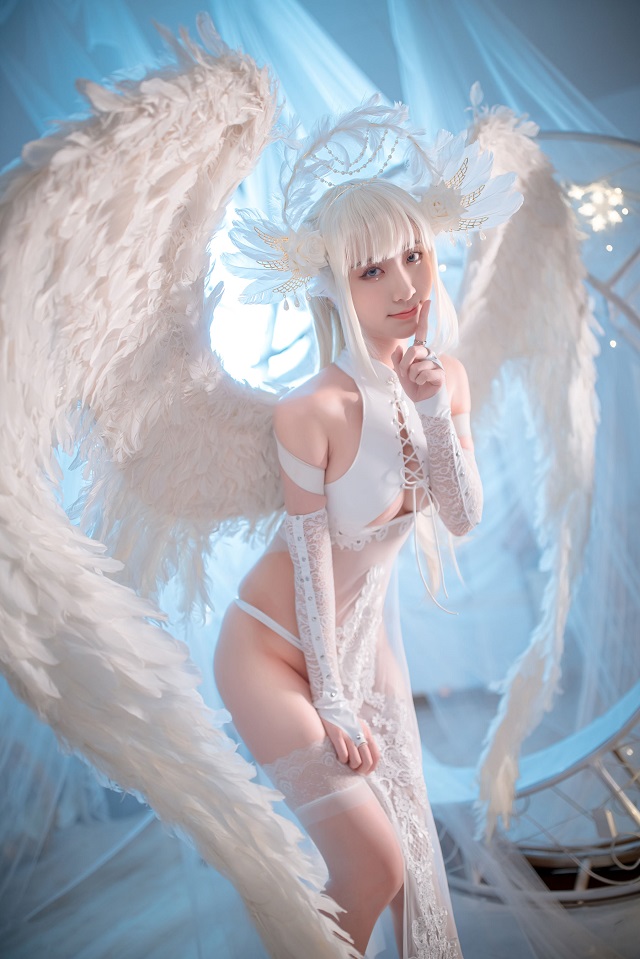 女coser@Kurokawa(黑川)化身“纯洁白色”的Angel 女coser@Kurokawa(黑川)化身“纯洁白色”的Angel