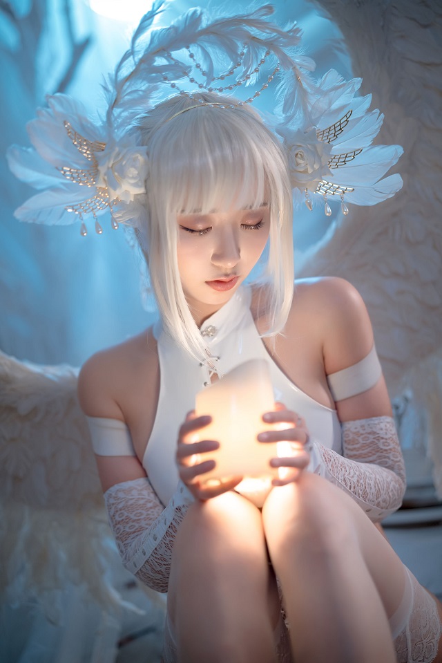女coser@Kurokawa(黑川)化身“纯洁白色”的Angel 女coser@Kurokawa(黑川)化身“纯洁白色”的Angel