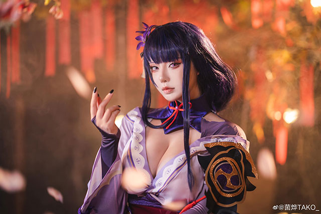 菌烨TAKO cosplay | 菌烨TAKO_在《原神》cos雷电将军 菌烨TAKO cosplay | 菌烨TAKO_在《原神》cos雷电将军