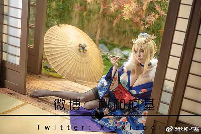 秋和柯基cos作品 | 秋和柯基在《Fate/Grand Order》cos阿尔托莉雅