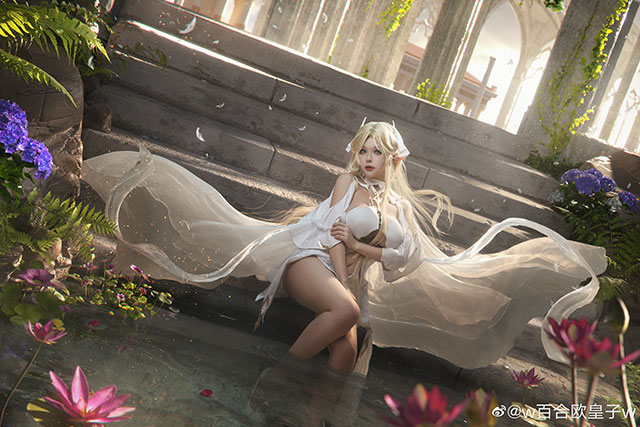 w百合欧皇子w cos作品 | w百合欧皇子w在《碧蓝航线》cos布雷斯特