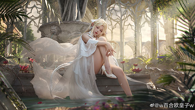 w百合欧皇子w cos作品 | w百合欧皇子w在《碧蓝航线》cos布雷斯特