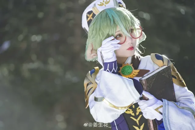 姜生花cos作品 | 姜生花在《原神》cos砂糖，纯真可爱