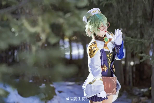 姜生花cos作品 | 姜生花在《原神》cos砂糖，纯真可爱