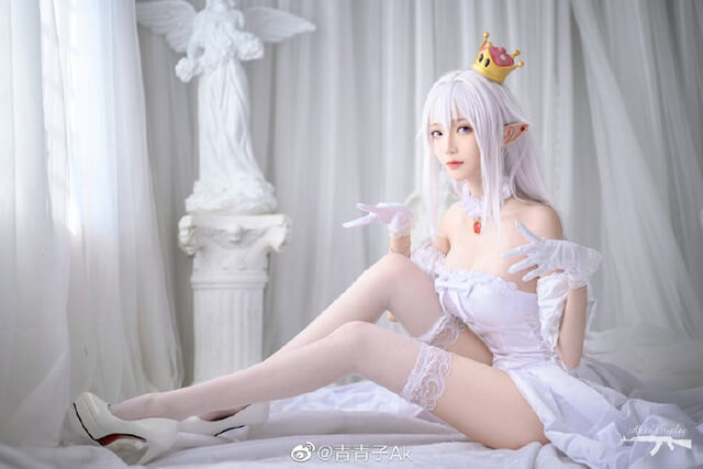 青青子AK cos作品 | 青青子AK在《超级马里奥》化身“幽灵姬” 青青子AK cos作品 | 青青子AK在《超级马里奥》化身“幽灵姬”