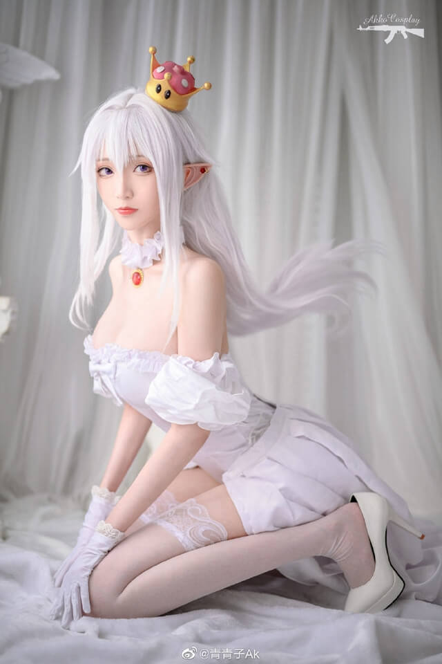 青青子AK cos作品 | 青青子AK在《超级马里奥》化身“幽灵姬” 青青子AK cos作品 | 青青子AK在《超级马里奥》化身“幽灵姬”
