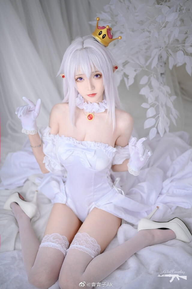 青青子AK cos作品 | 青青子AK在《超级马里奥》化身“幽灵姬” 青青子AK cos作品 | 青青子AK在《超级马里奥》化身“幽灵姬”