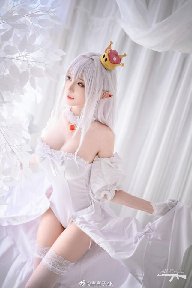 青青子AK cos作品 | 青青子AK在《超级马里奥》化身“幽灵姬” 青青子AK cos作品 | 青青子AK在《超级马里奥》化身“幽灵姬”