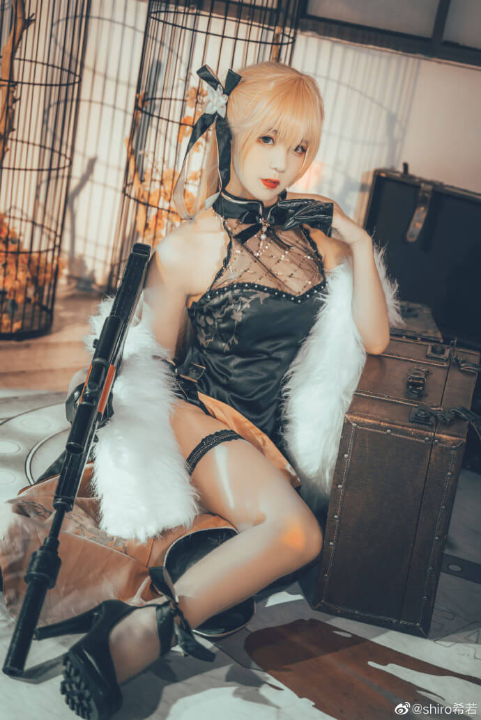 coser@shiro希若在《少女前线》cos“闪电姐”OTs-14 coser@shiro希若在《少女前线》cos“闪电姐”OTs-14