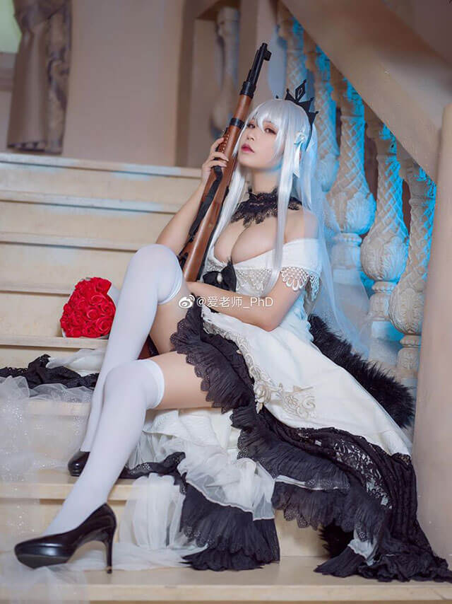 coser@爱老师_PhD在《少女前线》化身美少女K98 coser@爱老师_PhD在《少女前线》化身美少女K98