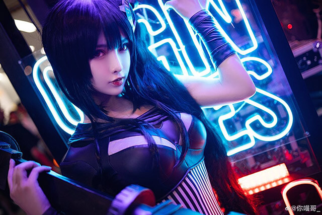 coser@你喵哥_在《少女前线》化身建筑师SPzH3000，性感美丽