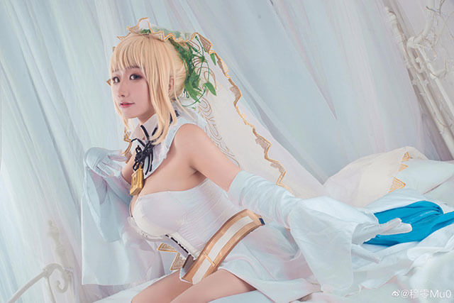 coser@穆零Mu0在《Fate/Grand Order》化身“红saber”尼禄 coser@穆零Mu0在《Fate/Grand Order》化身“红saber”尼禄