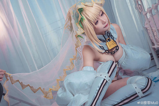 coser@穆零Mu0在《Fate/Grand Order》化身“红saber”尼禄 coser@穆零Mu0在《Fate/Grand Order》化身“红saber”尼禄