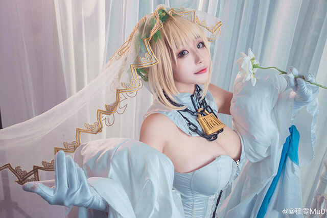 coser@穆零Mu0在《Fate/Grand Order》化身“红saber”尼禄 coser@穆零Mu0在《Fate/Grand Order》化身“红saber”尼禄