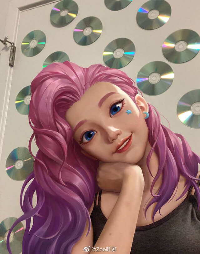 coser@Zoe赶紧在《英雄联盟》化身“星籁歌姬”萨勒芬妮 coser@Zoe赶紧在《英雄联盟》化身“星籁歌姬”萨勒芬妮