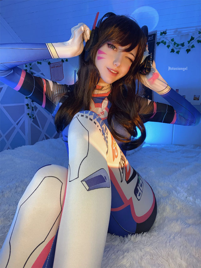 在《守望先锋2》中欣赏 D.Va 的超级“失血”cosplay系列