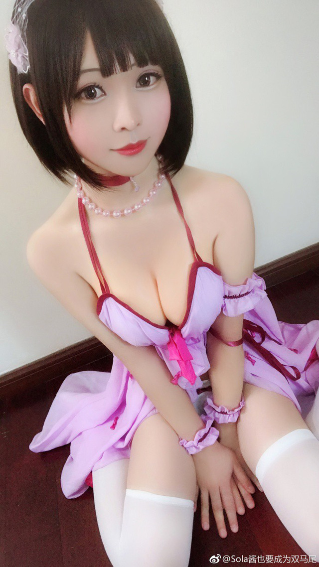 coser@Sola酱也要成为双马尾《路人女主的养成方法》cos加藤惠 coser@Sola酱也要成为双马尾《路人女主的养成方法》cos加藤惠
