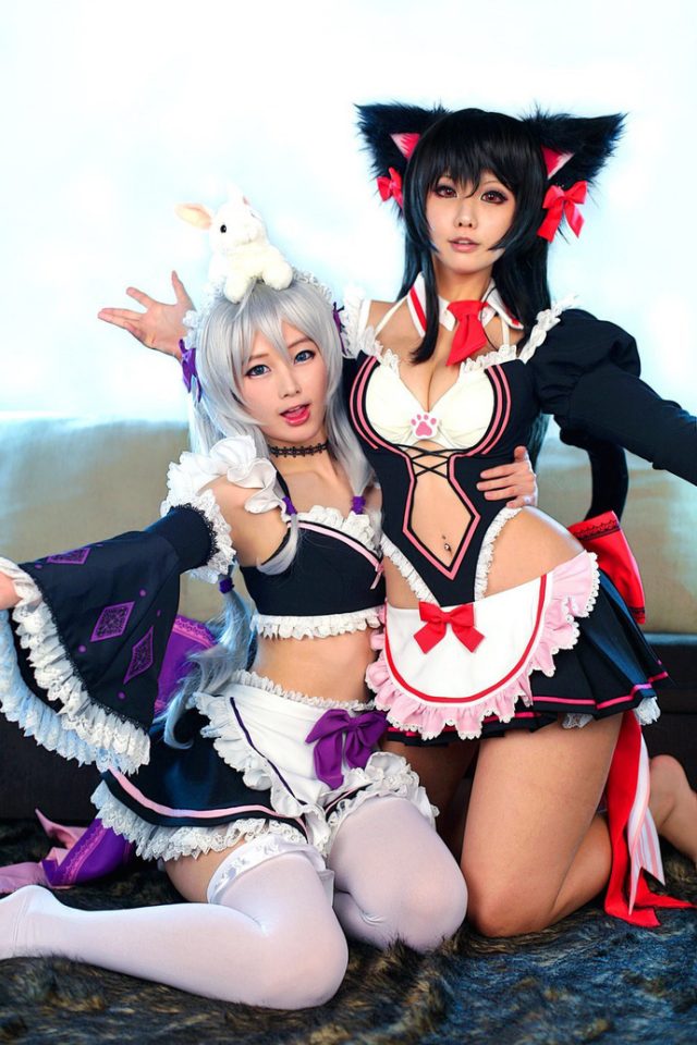 cosplay团体“Spiral Cats”在《灵魂武器》中的美丽角色扮演