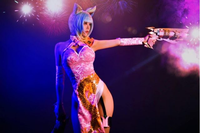 coser@煙_HedY在《传说对决》化身“红莲枪魂-无双”维奥莱特 coser@煙_HedY在《传说对决》化身“红莲枪魂-无双”维奥莱特